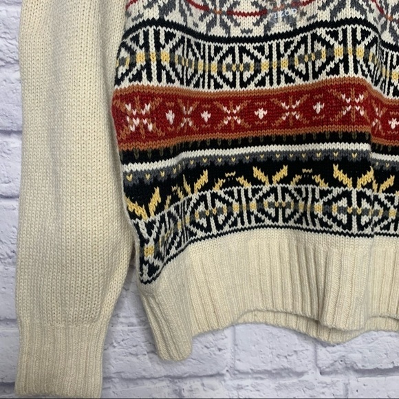 Izod Mens Wool Blend Nordic Print Sweater NWT - Picture 5 of 11